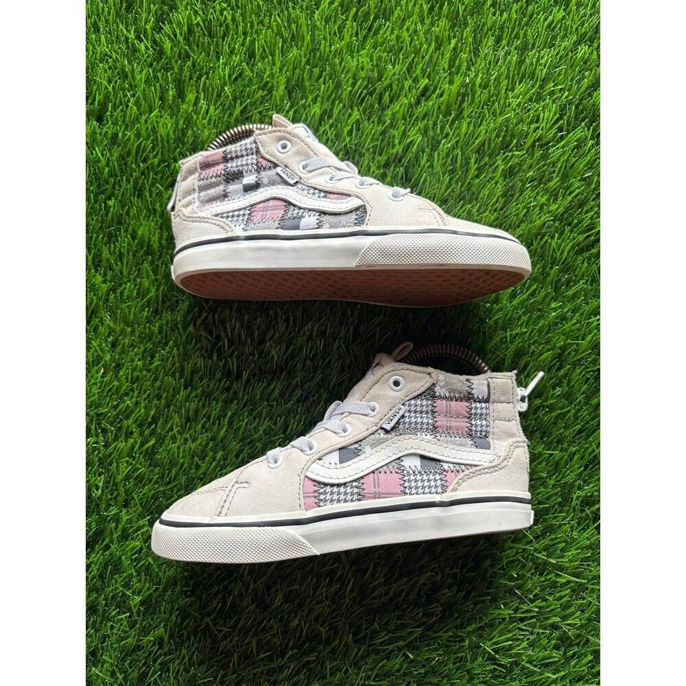 Vans kids Sk8-Hi Patchwork Fashion Sneakers sz 10c